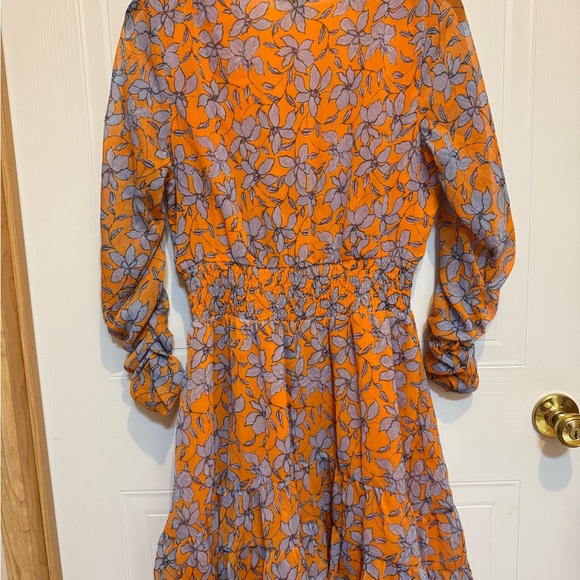 Jessica Simpson Sz M Orange/Gray Dress EUC😊😊 - Picture 2 of 12